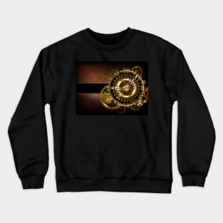 Clock with Gears ( Steampunk Clock ) Crewneck Sweatshirt